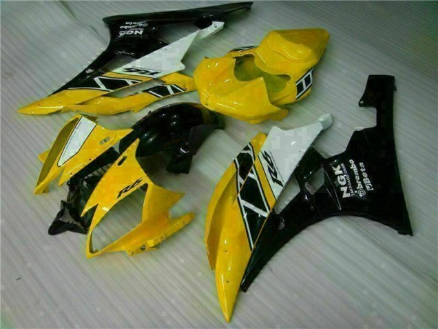 Abs 2006-2007 Yellow Black Yamaha YZF R6 Motorbike Fairing