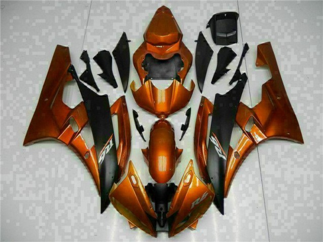 Abs 2006-2007 Orange Yamaha YZF R6 Motorbike Fairing Kits