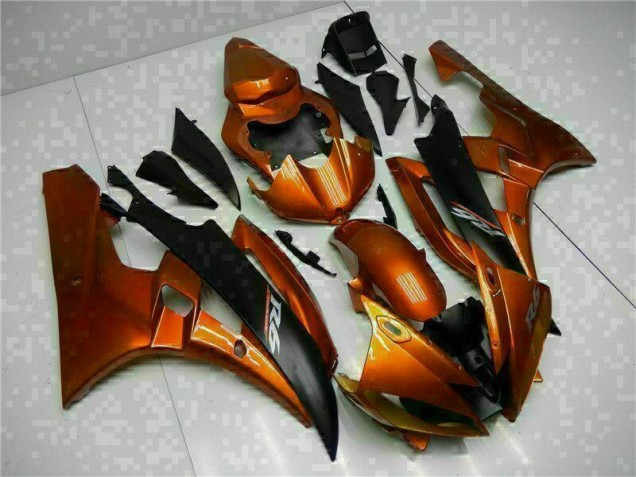 Abs 2006-2007 Orange Yamaha YZF R6 Motorbike Fairing Kits