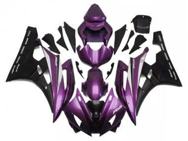 Abs 2006-2007 Purple Black Yamaha YZF R6 Motorcylce Fairings