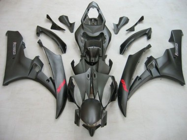 Abs 2006-2007 Matte Black Yamaha YZF R6 Motorcycle Fairing Kits & Bodywork