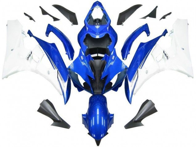 Abs 2006-2007 Blue White Yamaha YZF R6 Motorcycle Fairing Kit