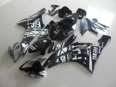 Abs 2006-2007 Black Fiat Yamaha YZF R6 Bike Fairing