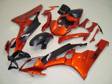 Abs 2006-2007 Orange Matte Black Yamaha YZF R6 Motorcycle Replacement Fairings