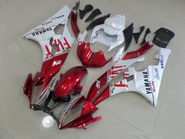 Abs 2006-2007 Red Fiat Yamaha YZF R6 Motorcyle Fairings