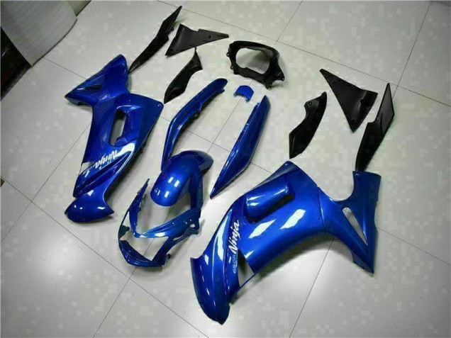 2006-2008 Blue Kawasaki EX650 Motorcycle Fairings