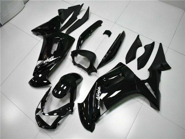 2006-2008 Glossy Black Kawasaki EX650 Motorbike Fairings