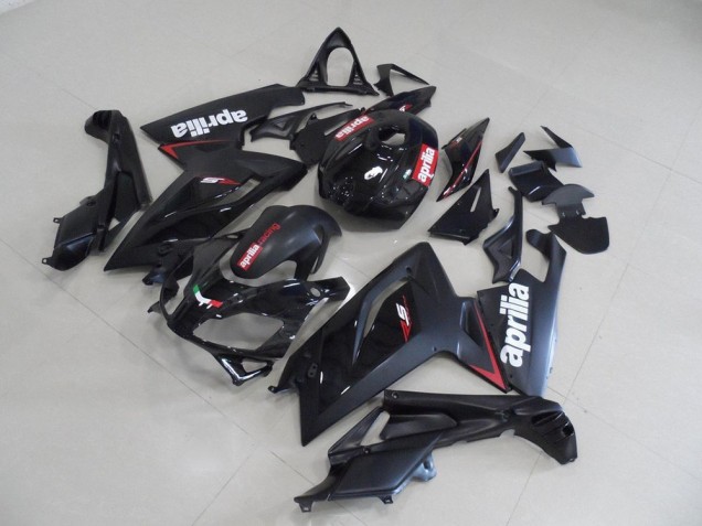 2006-2011 Black and Red Stripe Aprilia RS125 Motorcycle Fairing Kits