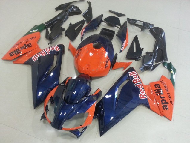 Abs 2006-2011 Orange and Dark Blue Aprilia RS125 Bike Fairing