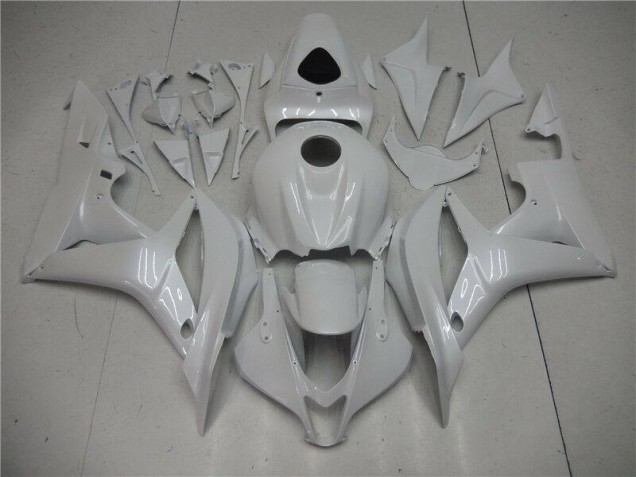 2007-2008 Pearl White Honda CBR600RR Motorbike Fairing