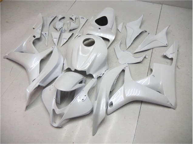 2007-2008 Pearl White Honda CBR600RR Motorbike Fairing