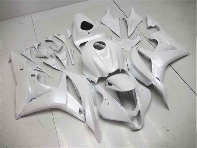 2007-2008 Pearl White Honda CBR600RR Motorbike Fairing