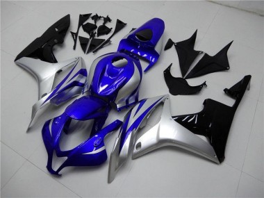 2007-2008 Blue Silver Black Honda CBR600RR Replacement Motorcycle Fairings