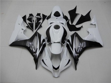 2007-2008 White Black Honda CBR600RR Motorbike Fairing