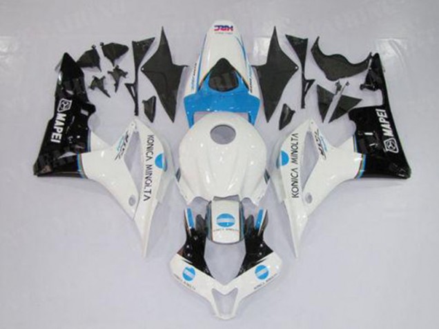 2007-2008 White Blue Black Honda CBR600RR Motorbike Fairing Kits