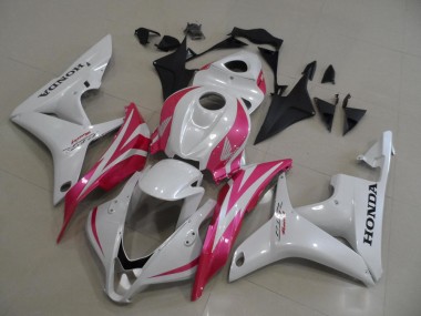 2007-2008 Pearl White with Pink Honda CBR600RR Motorbike Fairing