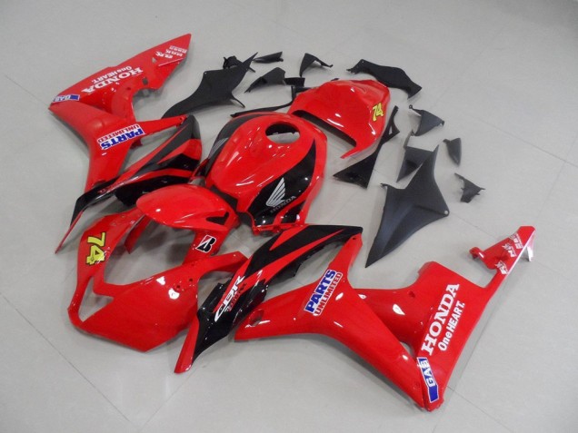 2007-2008 Red Black Race Honda CBR600RR Replacement Fairings