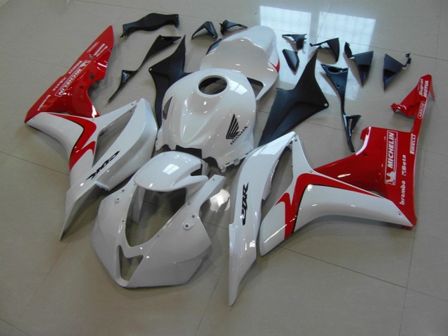 2007-2008 White Red Race Version Honda CBR600RR Motorbike Fairing