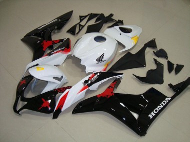 2007-2008 White Black Red Honda CBR600RR Motorbike Fairing