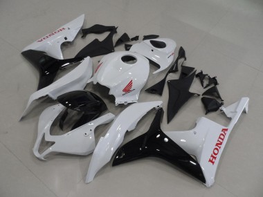 2007-2008 White Black Honda CBR600RR Replacement Motorcycle Fairings