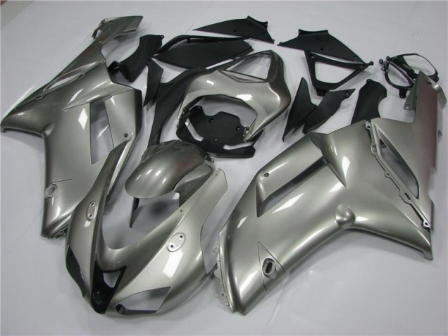 2007-2008 Grey Kawasaki ZX6R Moto Fairings