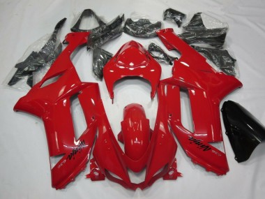 2007-2008 Red Kawasaki ZX6R Motor Fairings