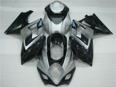 2007-2008 Grey Black Suzuki GSXR 1000 K7 Motorcycle Fairing Kit