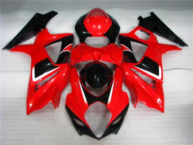 2007-2008 Red Black Suzuki GSXR 1000 K7 Bike Fairings