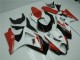 2007-2008 Red White Suzuki GSXR 1000 K7 Motorcycle Bodywork