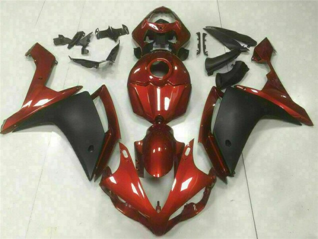 Abs 2007-2008 Red Black Yamaha YZF R1 Bike Fairing Kit