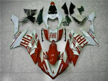 Abs 2007-2008 Red White Yamaha YZF R1 Motorcycle Fairings