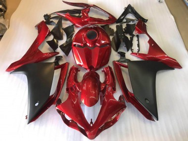 Abs 2007-2008 Matte Black Red Yamaha YZF R1 Motorbike Fairing Kits