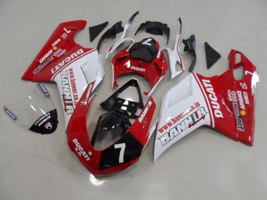 Abs 2007-2014 Banner 7 Ducati 848 1098 1198 Motorbike Fairing