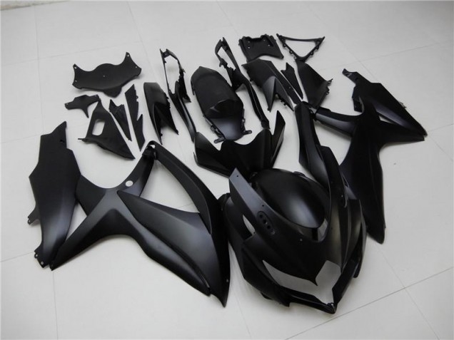 2008-2010 Matte Black Suzuki GSXR 600/750 Moto Fairings