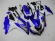 2008-2010 White Blue Suzuki GSXR 600/750 Motorbike Fairings