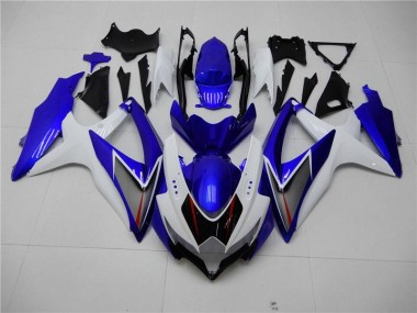 Abs 2008-2010 White Blue Suzuki GSXR 600/750 Motorbike Fairings