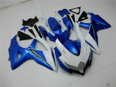 Abs 2008-2010 Blue White Suzuki GSXR 600/750 Bike Fairing