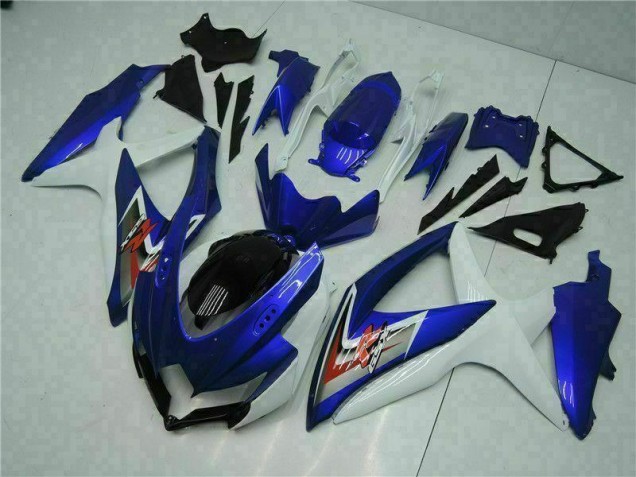 2008-2010 Blue White Suzuki GSXR 600/750 Motorbike Fairing