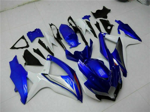 2008-2010 Blue White Suzuki GSXR 600/750 Motorcycle Fairing Kit