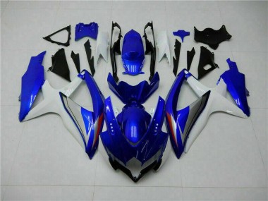 Abs 2008-2010 Blue White Suzuki GSXR 600/750 Motorcycle Fairing Kit