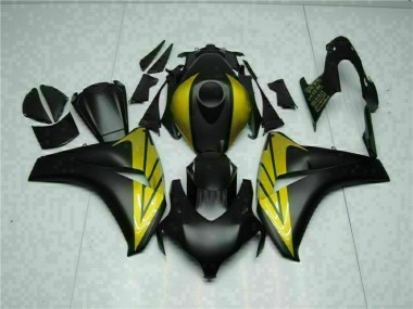 Abs 2008-2011 Black Gold Honda CBR1000RR Replacement Motorcycle Fairings