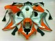 Abs 2008-2011 Silver Orange Honda CBR1000RR Bike Fairings