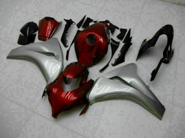 2008-2011 Red Silver Honda CBR1000RR Replacement Motorcycle Fairings