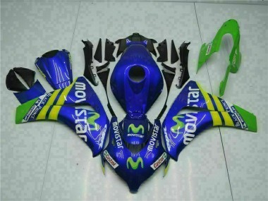 2008-2011 Green Blue Honda CBR1000RR Motorcycle Replacement Fairings