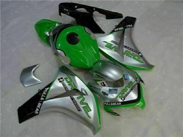 Abs 2008-2011 Green Silver Honda CBR1000RR Moto Fairings