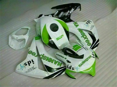 Abs 2008-2011 Green White Honda CBR1000RR Replacement Fairings