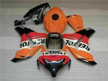 2008-2011 Orange Repsol Honda CBR1000RR Motorcycle Fairings