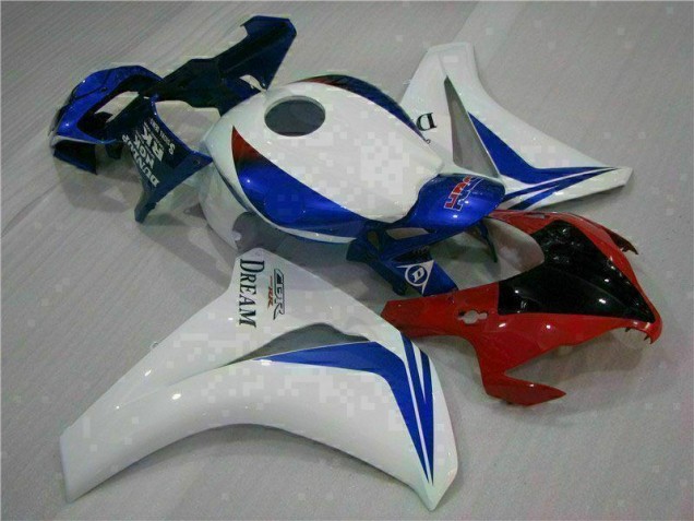 2008-2011 White Blue Honda CBR1000RR Motorcycle Fairings Kits