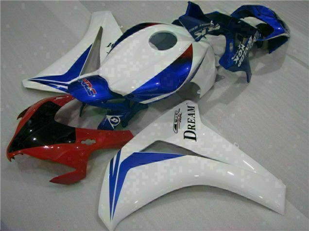 2008-2011 White Blue Honda CBR1000RR Motorcycle Fairings Kits