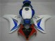 2008-2011 White Blue Honda CBR1000RR Motorcycle Fairings Kits